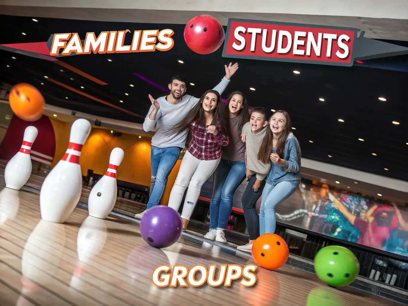 A community gathering at a bowling alley, showcasing the camaraderie and support fostered by SPORT-QUILLES BALSACOIS.